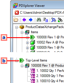 PDXplorer PDX Viewer top-level item expansion